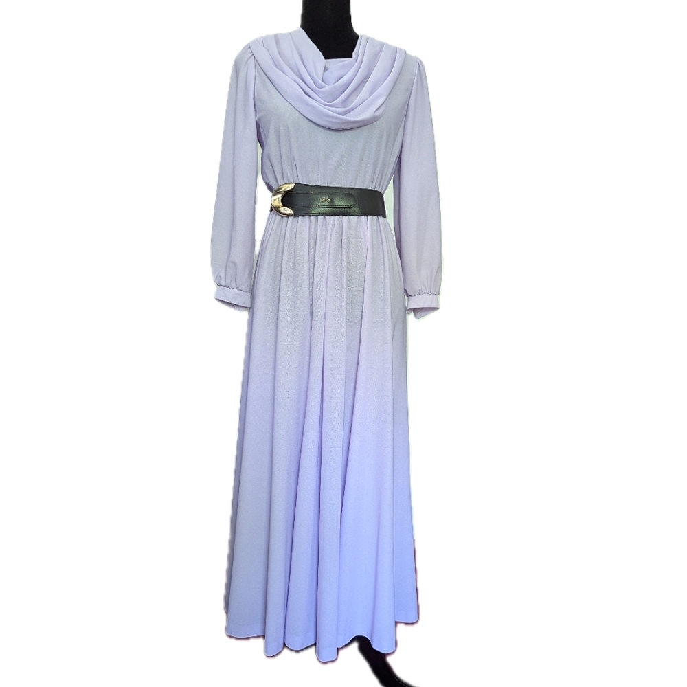 Vintage Semi-Sheer Lavender Dress
